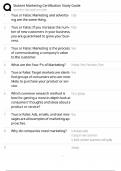 Stukent Marketing Certification &sol; 2025 Update &sol; Score 100&percnt; &sol; Exam Prep & Study Guide