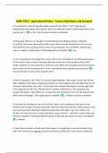 AGEC 3713 &ndash; Agricultural Policy &ndash; Exam 2 Questions and Answers 