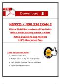 NSG 526 Exam 2 Latest 2022&sol;2023 &vert; Verified