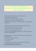 CAPT&colon; DEVELOPMENTAL DISABILITIES EXAM 2025 QUESTIONS AND ANSWERS