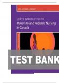 TEST BANK FOR Leifer&rsquo;s Introduction to Maternity and Pediatric Nursing in Canada&comma; 2nd Edition by Lisa Keenan-Lindsay&comma; and Gloria Leifer ISBN&colon; 9780323872775 COMPLETE GUIDE WITH RATIONALES 100 &percnt; VERIFIED A&plus; GRADE ASSURED&excl;&excl;&excl;NEW LATEST UPDATE&excl;&excl;&excl;&excl;&excl;