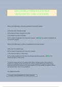 QBA COBA CORE EXAM 2025 QUESTIONS AND ANSWERS