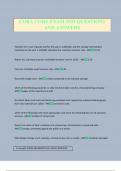 COBA CORE EXAM 2025 QUESTIONS AND ANSWERS