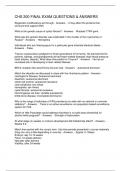 CHS 200 FINAL EXAM QUESTIONS & ANSWERS