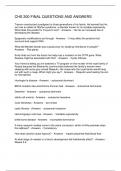 CHS 200 FINAL QUESTIONS AND ANSWERS