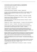 CHS 200 QUIZ 6 QUESTIONS & ANSWERS