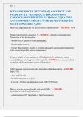 ICEMA PROTOCOL TEST EXAM&vert;&vert; ICEMA PROTOCOL DRUGS EXAM&vert;&vert; ACCURATE AND FREQUENTLY TESTED QUESTIONS AND 100&percnt; CORRECT ANSWERS WITH RATIONALES&vert;&vert; LATEST AND COMPLETE UPDATE WITH EXPERT VERIFIED SOLUTIONS&vert;&vert; SURE PASS&excl;&excl;