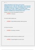 NR566 MIDTERM EXAM&sol; NR 566 ADVANCED PHARMACOLOGY CARE OF THE FAMILY EXAM REVIEW CHAMBERLAIN&vert;&vert; ACCURATE AND FREQUENTLY TESTED QUESTIONS AND 100&percnt; CORRECT ANSWERS WITH RATIONALES&vert;&vert; LATEST AND COMPLETE UPDATE WITH EXPERT VERIFIED SOLUTIONS&vert;&vert; SURE PASS&excl;&excl;