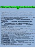 KYBOD Legal Framework in Nursing Examination Study Set&period;