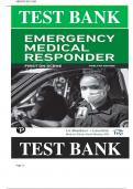 Test Bank For Emergency Medical Responder&colon; First on Scene 12th Edition by Chris Le Baudour &comma; Kaitlyn Laur&eacute;lle&vert;&vert;ISBN&colon;9780138100407