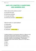 AAPC CPC CHAPTER 10 QUESTIONS  AND ANSWERS 2025 