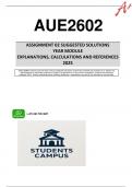 AUE2602 TEST 2 &lpar;COMPLETE QUESTIONS & ANSWERS&rpar; Year Module 2025 - DUE 11 SEPTEMBER 2025