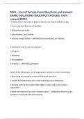 NHA - Line of Service Exam Questions and answers EXAM&comma; SOLUTIONS &lpar;MULTIPLE CHOICES&rpar; 100&percnt; correct 2025&excl;&excl;