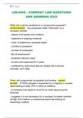 LML4806 - COMPANY LAW QUESTIONS  AND ANSWERS 2025