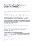 Patient Safety & Quality Assurance &lpar;26&period;25&percnt; of the PTCB Exam&rpar; Questions & Answers 2025&sol;2026 &lpar; A&plus; GRADED 100&percnt; VERIFIED&rpar;