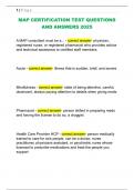 MAP CERTIFICATION TEST QUESTIONS  AND ANSWERS 2025