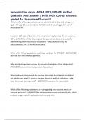 Immunization exam -APHA 2025 UPDATE Verified Questions And Answers &vert; With 100&percnt; Correct Answers graded A&plus; Guaranteed Success&excl;&excl;