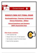 NSG 527 Final Exam &lpar;Latest 2025 &sol; 2026&rpar; Questions and Answers with Verified Rationales&comma; 100&percnt; Guarantee Pass - Wilkes