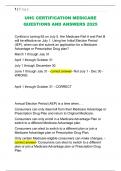 UHC CERTIFICATION MEDICARE  QUESTIONS AND ANSWERS 2025