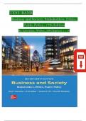 Test Bank for Business and Society&colon; Stakeholders&comma; Ethics&comma; and Public Policy &lpar;17th Edition&rpar; by Anne T&period; Lawrence&comma; James Weber&comma; Vanessa D&period; Hill&comma; and David M&period; Wasieleski &ndash; Complete Chapters 1&ndash;19 &vert; updated