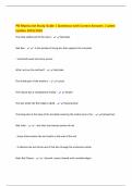 PSI Manicurist Study Guide &vert; Questions with Correct Answers &vert; Latest Update 2025&sol;2026