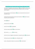 Animal Nutrition Exam 1 Questions with Complete Solutions 100&percnt; Solved&vert; Grade A&plus; 