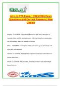 Intro to PTA Exam 1 &ndash; 2025&sol;2026 Complete Q&A &ndash; APTA Ethics&comma; RIPS Model&comma; Patient Management&comma; History of PT&comma; CAPTE