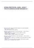 ICEMA Protocol 11050 - Adult Tachycardias exam graded A&plus;