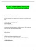 ICEMA San Bernadino County Drug List&period;A Test With Complete Solutions