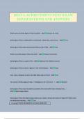 DELTA ACHIEVEMENT TEST EXAM 2025 QUESTIONS AND ANSWERS