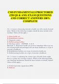 CMS Fundamentals Proctored Exam &ndash; 250 Q&A &lpar;100&percnt; Complete&rpar; 2025&sol;2026