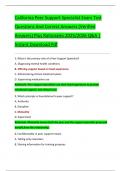 California Peer Support Specialist Exam Test  Questions And Correct Answers &lpar;Verified  Answers&rpar; Plus Rationales 2025&sol;2026 Q&A &vert;  Instant Download Pdf