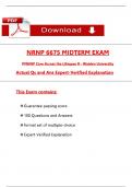 NRNP 6675 Midterm Exam &lpar;Latest 2025 &sol; 2026&rpar; Qs and Ans with Explanation&comma; Most Comprehensive to Pass the Exam&comma; 100&percnt; Verified - PDF