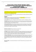 NR283 PATHOPHYSIOLOGY FINAL EXAM PREPARATIONS WITH LATEST STUDY GUIDE