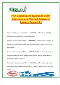 PTA Board Exam 2025&sol;2026 Full Prep &ndash; 300&plus; Practice Questions with Answers &vert; NPTE Review&comma; Modalities&comma; ROM&comma; Gait&comma; Neuro&comma; Cardiac Rehab & Patient Positioning