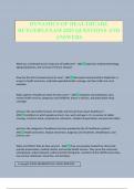 DYNAMICS OF HEALTHCARE RUTGERS EXAM 2025 QUESTIONS AND ANSWERS