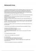 Advanced Linux NEWEST 2025&sol;2026 ACTUAL EXAM COMPLETE QUESTIONS AND CORRECT DETAILED ANSWERS &lpar;VERIFIED ANSWERS&rpar; &vert;ALREADY GRADED A&plus;&vert;&vert;BRAND NEW&excl;&excl;