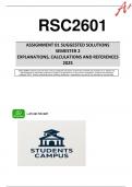 RSC2601 ASSIGNMENT 1(COMPLETE QUESTIONS & ANSWERS) YEAR MODULE 2025 - DUE 21 AUGUST 2025