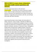 MEGA MOCA exam science elementary education multi-content questions and answers&period;docx