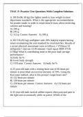 TSAC-F&colon; Practice Test Questions With Complete Solutions