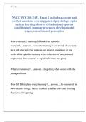 NVCC PSY 200-E43L Exam 2 includes accurate and