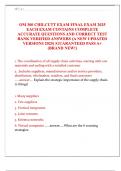 OM 300 CHILCUTT EXAM FINAL EXAM 2025 EACH EXAM CONTAINS COMPLETE ACCURATE QUESTIONS AND CORRECT TEST BANK VERIFIED ANSWERS