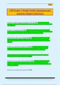 CID Exam 1 Study Guide Questions and  Answers &lpar;Expert Solutions&rpar;
