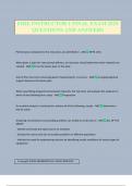 FIRE INSTRUCTOR 1 FINAL EXAM 2025 QUESTIONS AND ANSWERS