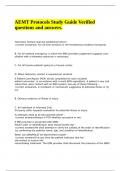 AEMT Protocols Study Guide Verified questions and answers&period;
