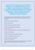 ITLS ADVANCED POST TEST 9TH EDITION  VERSION 3 EXAM 2025&sol;2026 WITH ACTUAL  CORRECT QUESTIONS AND VERIFIED  DETAILED ANSWERS &vert;FREQUENTLY TESTED  QUESTIONS AND SOLUTIONS &vert;ALREADY  GRADED A&plus;&vert;NEWEST&vert;BRAND NEW  VERSION&excl;&excl;&vert;LATEST UPDATE