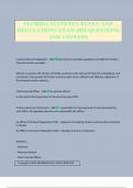 FLORIDA STATUTES&comma; RULES&comma; AND REGULATIONS EXAM 2025 QUESTIONS AND ANSWERS