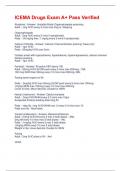 ICEMA Drugs Exam A&plus; Pass Verified