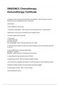 ONS&sol;ONCC Chemotherapy Immunotherapy Certificate NEWEST 2025&sol;2026 ACTUAL EXAM COMPLETE QUESTIONS AND CORRECT DETAILED ANSWERS &lpar;VERIFIED ANSWERS&rpar; &vert;ALREADY GRADED A&plus;&vert;&vert;BRAND NEW&excl;&excl;