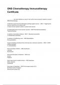 ONS Chemotherapy Immunotherapy Certificate NEWEST 2025&sol;2026 ACTUAL EXAM COMPLETE QUESTIONS AND CORRECT DETAILED ANSWERS &lpar;VERIFIED ANSWERS&rpar; &vert;ALREADY GRADED A&plus;&vert;&vert;BRAND NEW&excl;&excl;
